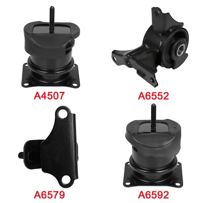 Fit Honda Accord 1998-2002 3.0L Motor & Trans Mount Kit 4PCS 6592 6552 4507 6579-image