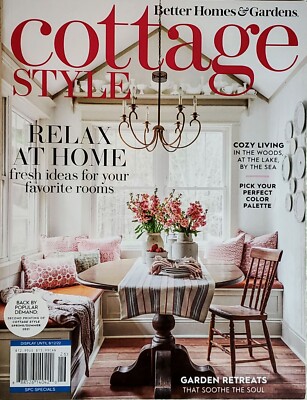 Better Homes & Gardens Magazine ☆ COTTAGE STYLE ☆ Relax At Home ☆ GARDEN RETREAT-image