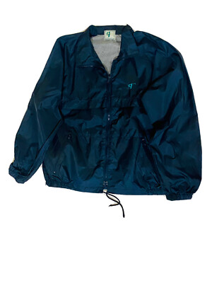 1996 Green Eagle Golf Wind Rain Jacket Mens           27 1/2”(L)x25 1/2(w) Vtg-image