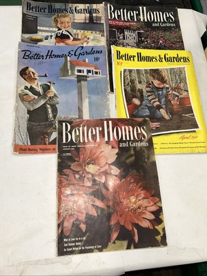 🧡 5 Better Homes & Garden 1940-1946  Classics Vintage advertising magazine-image