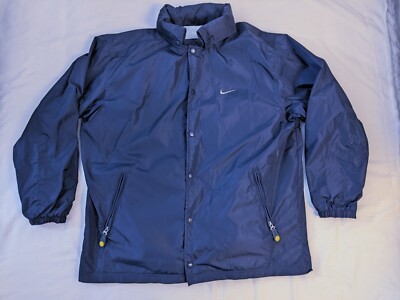 Vtg Nike Windbreaker Jacket 90s Blue w/ Removable Insulated Vest Size Large-image