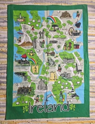 Vintage Irish Tea Towel - IRELAND - Blend 26