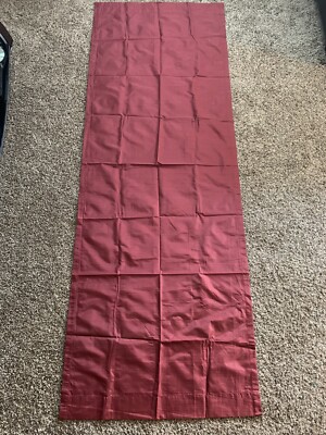 (2) Mainstays Dark Red & Grey Room Darkening Curtains 30x84in-image