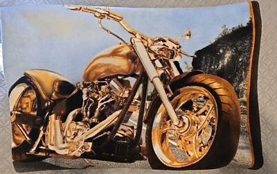 Cozy Throw Blanket Motorcycle Theme-image