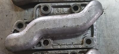 83+ TOYOTA 20R 22R 22RE EGR COOLER CROSS OVER CYLINDER HEAD RARE ALUMINUM CELICA-image