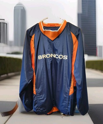 Vintage Reebok NFL Denver Broncos Men's Wind Breaker Jacket ~ Size Large 🐎 🏈-image