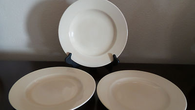 Pier1 Essential Colors Set of 3 Ivory Dinner Plates-image