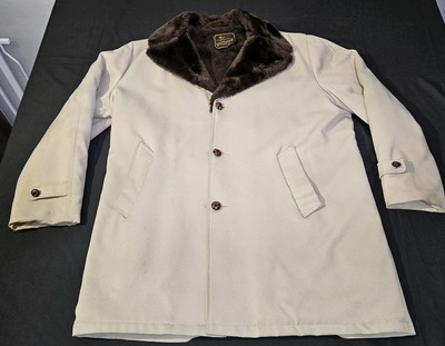 Vtg West Wind Sportswear Faux Fur Lined Coat Jacket Western Cowboy Mountain XL-image