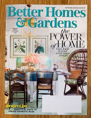 Better Homes & Gardens Magazine September 2020 The Power Of Home-image