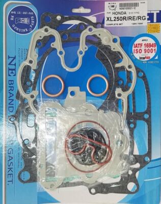 Honda 85-87 XL250R 91-96 XR250L 85-95 XR250R Complete Engine Gasket Kit Set-image