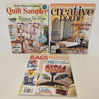 Better Homes & Gardens Magazine Lot of 3 Quilt Sampler, Creative Home, Bags P...-image