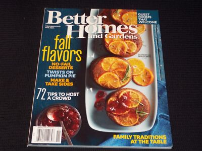 2015 NOVEMBER BETTER HOMES & GARDENS MAGAZINE - FALL FLAVORS COVER - E 2744-image