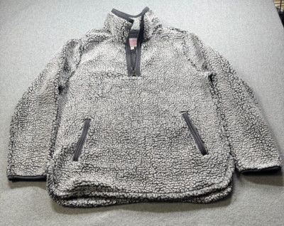 Cozy Sherpa Womens XL Pullover Icy Gray-image