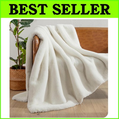 OEKO-TEX Certified Faux Fur Blanket - Soft, Heavyweight 60x47 Luxury Throw-image