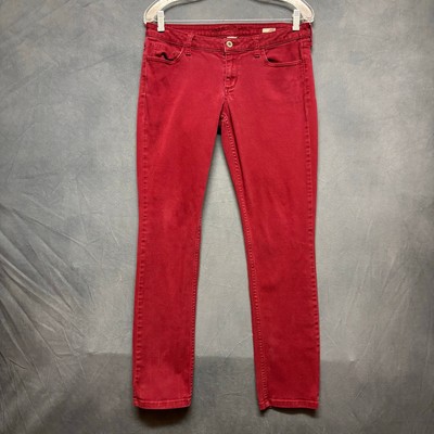 Arizona Jeans Super Skinny Burgundy Stretchy Comfy Casual Skater Juniors 11-image