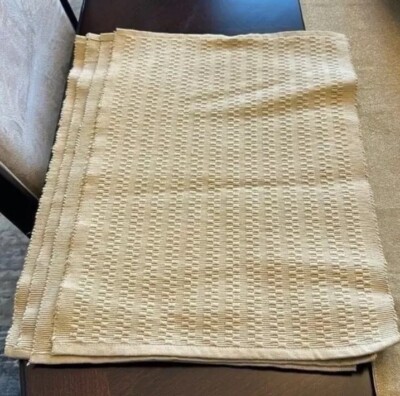 Pier 1 (4) Tannish-gold  Textured Rectangular Placemats-image