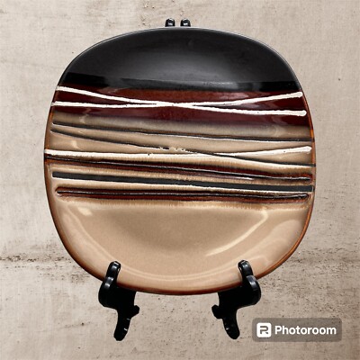 Better Homes And Garden Bazaar Brown Everyday Dinnerware- Salad/Dessert Plate-image