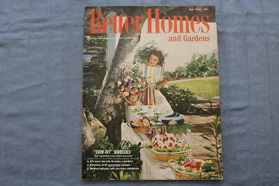 1958 JUNE BETTER HOMES AND GARDENS MAGAZINE - SHOW-OFF BBQ COVER - E 9679-image