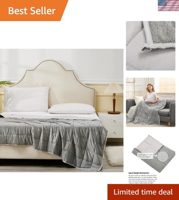 All-Season 10 lb Weighted Blanket - Breathable Softness for -Round Comfort-image