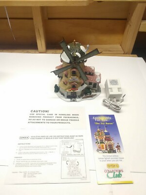 Vintage Lemax Carole Towne Collection (2000) - Tolly’s Windmill - Fast Ship READ-image