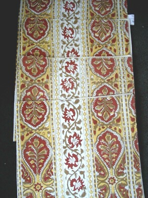 Pier 1 Imports Surya Red Print Placemats Set of Four NEW-image