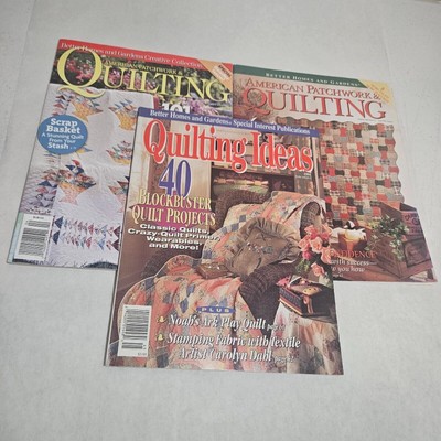 Better Homes and Gardens Quilting Magazines Lot of 3 American Patchwork-image