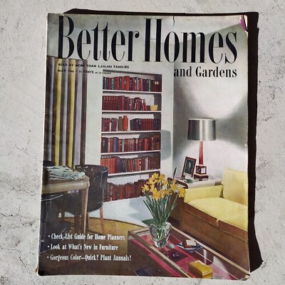 Better Homes & Garden May 1946 Number 56 Home Design & Garden Vintage-image