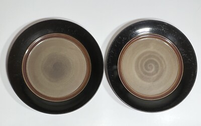 Set of 2 - Pier 1 Imports - Zahara - Reactive Stoneware - DINNER PLATES 11  1/4”-image