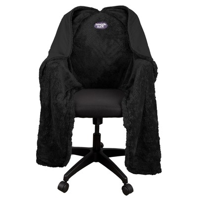 Snuggleback Desk Chair Blanket Black Cozy Comfortable Home Office Remote Work-image