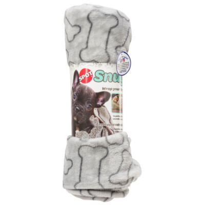 Spot Snuggler Bones Blanket Grey, 1 Each/40 In X 60 in By Spot-image