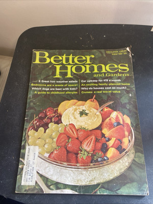 BETTER HOMES AND GARDENS Magazine, AUGUST 1968, MID-CENTURY FAMILY PLANNED HOME!-image