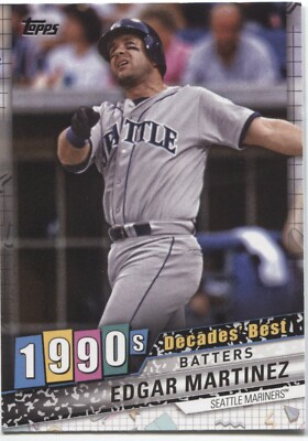 2020 Topps Series 1 EDGAR MARTINEZ  Decades' Best #DB-60  - SEATTLE MARINERS --image