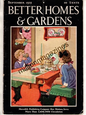 1932 Better Homes & Gardens September - Two California homes; Pocket gopher-image