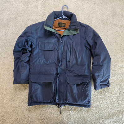 Eddie Bauer Small Vintage VTG Puffer Parka Long Jacket Ridge Line 1980s Antique-image