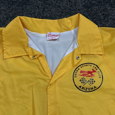 Sierra Sports Car Club Vintage 80s Wind Breaker Jacket Mens XL-image
