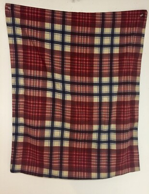 1 MainStays Pillow Sham Standard Plaid Red Navy White 20x26-image