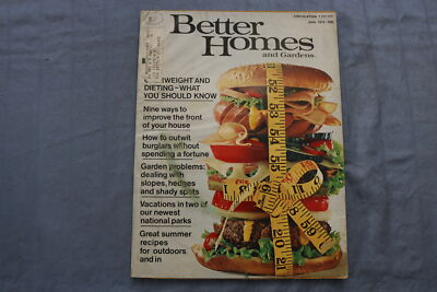 1972 JUNE BETTER HOMES AND GARDENS MAGAZINE - OVERWEIGHT-DIETING COVER - E 9710-image