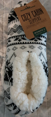 Northeast Outfitters Women's Cozy Cabin Slippers NWT Size Small No Slip Sole-image