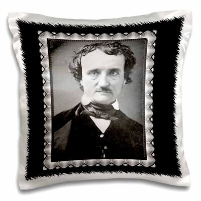 3dRose Edgar Allen Poe Black and White Photograph from 1849, Photographer unknow-image