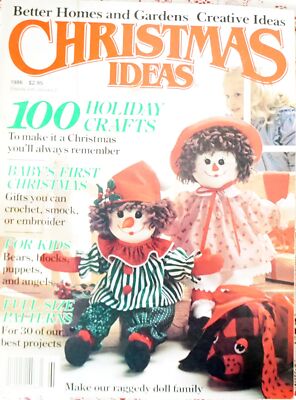 ~ BETTER HOMES & GARDENS MAGAZINE 1986 BABY'S 1st XMAS NEAR MINT ~-image