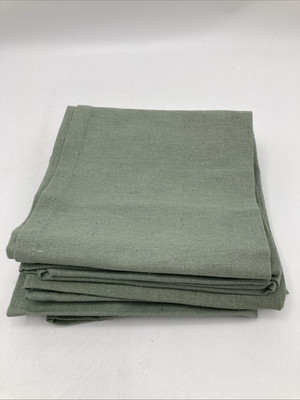 Design Imports Cotton 6-Pc. Napkins - SOLID GREEN ONE SIZE-image