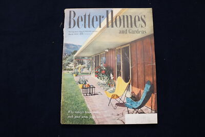 1953 MARCH BETTER HOMES AND GARDENS MAGAZINE - OUTDOORS COVER - E 11613-image