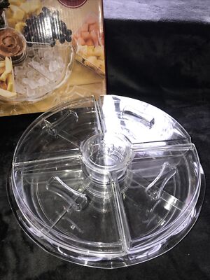 Design Imports 12 Piece Acrylic Iced Appetizer Set Used Once-image