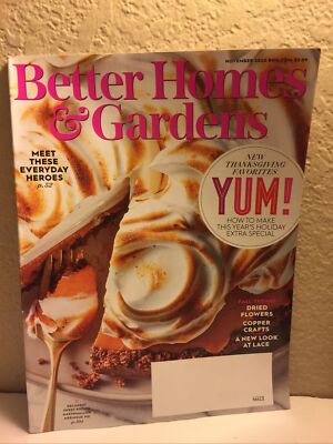Better Homes & Garden Magazine November 2020 New Thanksgiving Holiday Favorites-image