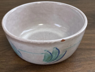 Edgar Littlefield Kilns Pottery Grey Green Blue Signed Has Imperfections Chip-image