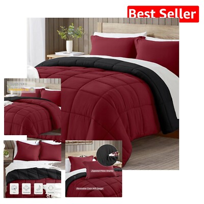 Plush California King Comforter Set - Soft Microfiber & Cozy All-Season Bedding-image