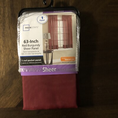 NWT Mainstays Sheer 63