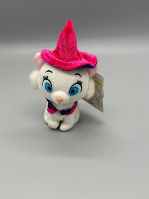 Disney Marie Halloween Glowing Plush Mascot Keychain - Cute Cat Design-image