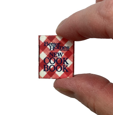 BETTER HOMES & GARDEN COOKBOOK 1:12 Scale Miniature Readable Illustrated Book-image