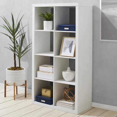 Better Homes & Gardens 8-Cube Storage Organizer, White Texture-image